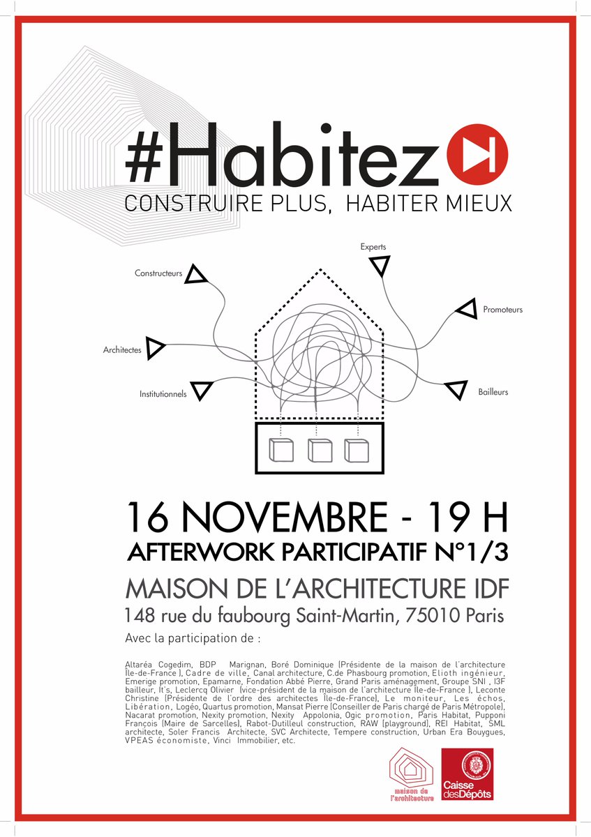 MA_IDF's tweet photo. #MAIDF
Jeudi 16 novembre - 19h 
Habitez >I Construire plus, Habiter mieux
+ d'infos par ici https://t.co/eGV3jy7xHq https://t.co/rHBcpcPJb3