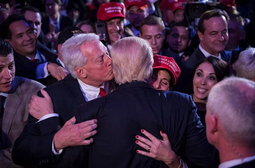 (38) A kiss and a hug from his brother Robert Trump & wife Blaine Trump. The photos speak for themselves.  #Love