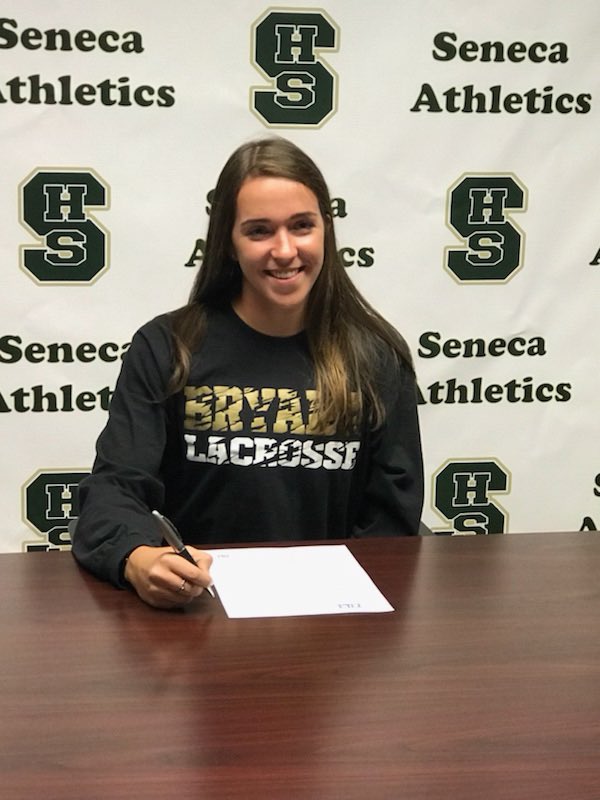 sjdevilslax's tweet photo. We are proud of you Kaitlin &amp; Jenna. @BryantWLax is gaining two amazing defenders. #sjdevils #devilspride @Sengirlslax https://t.co/zDfRnYuKU8