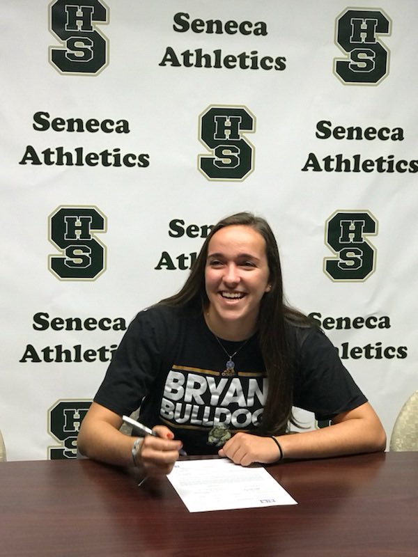 sjdevilslax's tweet photo. We are proud of you Kaitlin &amp; Jenna. @BryantWLax is gaining two amazing defenders. #sjdevils #devilspride @Sengirlslax https://t.co/zDfRnYuKU8
