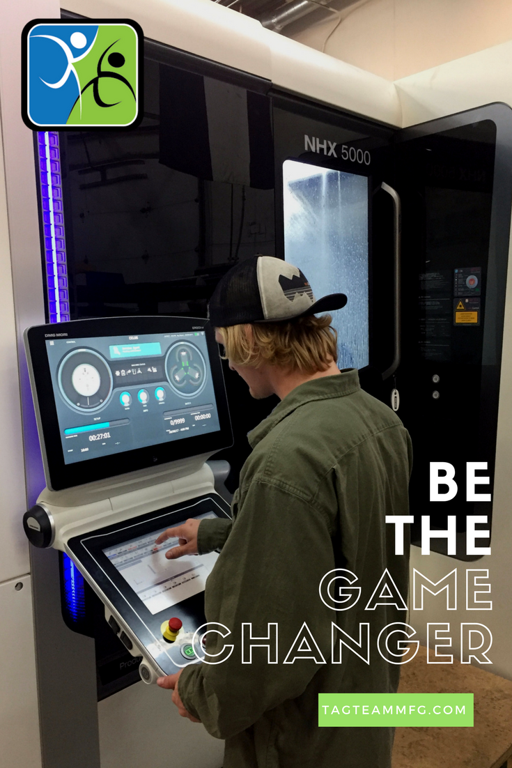 tagteammfg's tweet photo. Be The Game Changer. #tagteammfg #newmachine #cncmachinist https://t.co/pXxd9J2s0Q