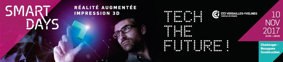 segula_group's tweet photo. Venez nous rencontrer vendredi 10 novembre lors des #Smartdays2017, un événement placé sous le signe de la Réalité Augmentée et de l’Impression 3D et organisé par la @CCI_78 !
Suivez le lien pour plus d'informations 👉https://t.co/RAguGO9K0J https://t.co/T8GkvrSSpI