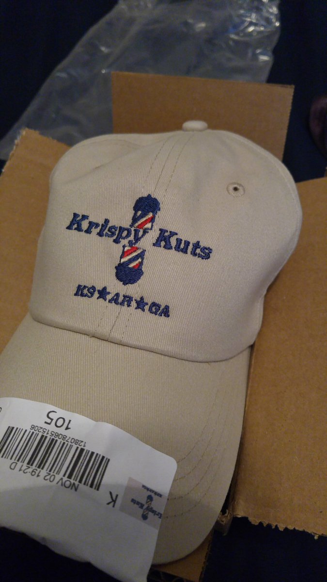 KrispyKuts128's tweet photo. When you choose the other guys over Krispy Kuts and need to hide that bad haircut you got until you can make it into one of our shops... Pick up one of our new hats today! DM for details. #KrispyNation https://t.co/ujGlJlt1LX
