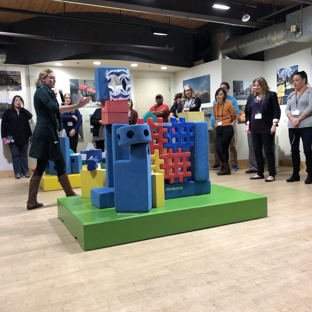 jmrittle's tweet photo. We’re using materials at @THEMUSEUM to co-create a visualized Engaged Community! #EngageKitchener https://t.co/C82y4qz9ee