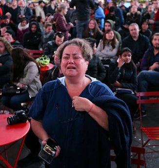 (43) This one was at an outdoor watch party in NYC.