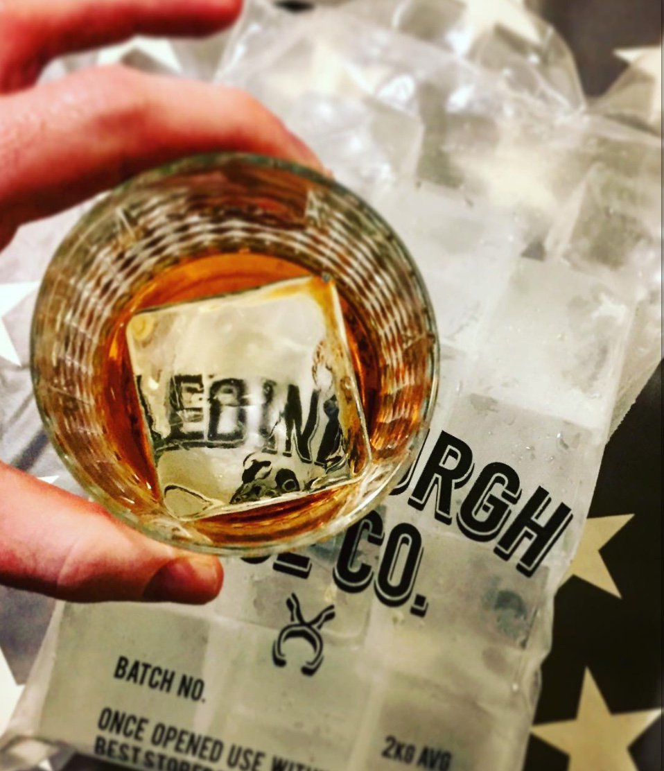 The_Shackleton's tweet image. Shackleton Blended Malt Whisky. DISCOVERED UNDER ICE, SERVED OVER ICE. In this case, the finest ice from Edinburgh Ice Company 

Image: @darylhaldane 

#ShackletonWhisky #Shackleton #ice