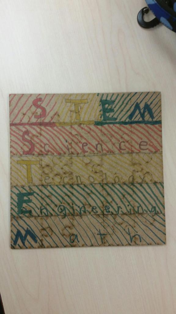 stem_minds's tweet photo. We are proud of our #STEAMDiscovery students @WilliamBerczyPS for their #puzzle #designs. You can really see their #designthinking skills! https://t.co/fYE0HXeSir