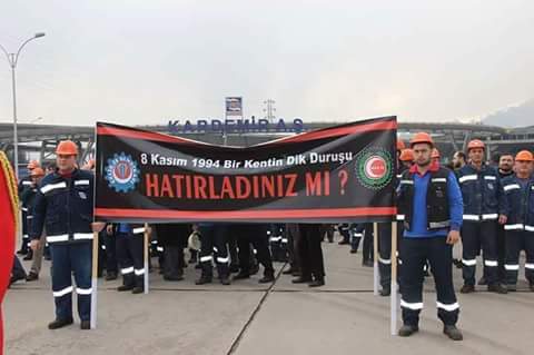 Metin Türker: "Fabrikanıza sahip çıkın, Kardemir'de bacalar tütsün, Karabük'e sahip çıkın, Karabükspor şampiyon olsun."
8 Kasımı Unutma