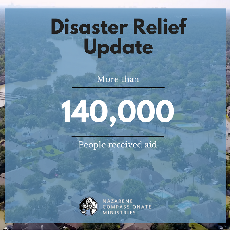 nazcompassion's tweet image. To all who prayed, gave, and volunteered, THANK YOU! In past 4 months, #Nazarene church served 140,000 affected by disasters. #bethechurch