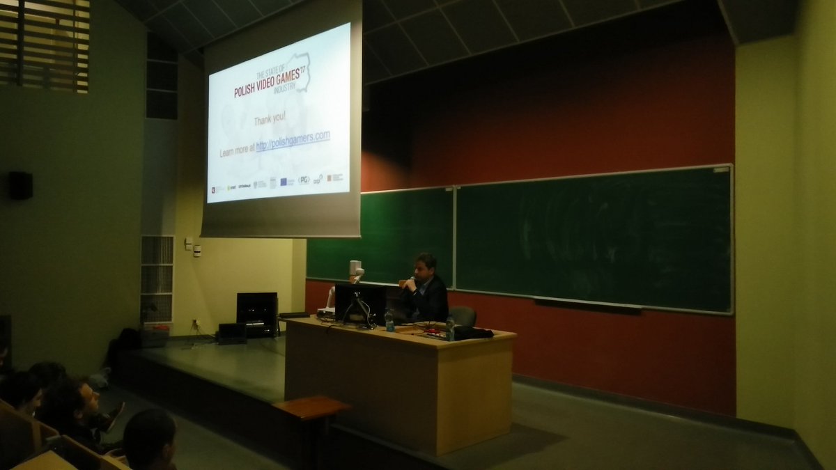 ZimaDev's tweet image. We&apos;ve already started fifth edition of #GameDevFest Michał Bobrowski is talking about Polish GameDev at @KNTGPolygon 
#gamedev #PolygonPower