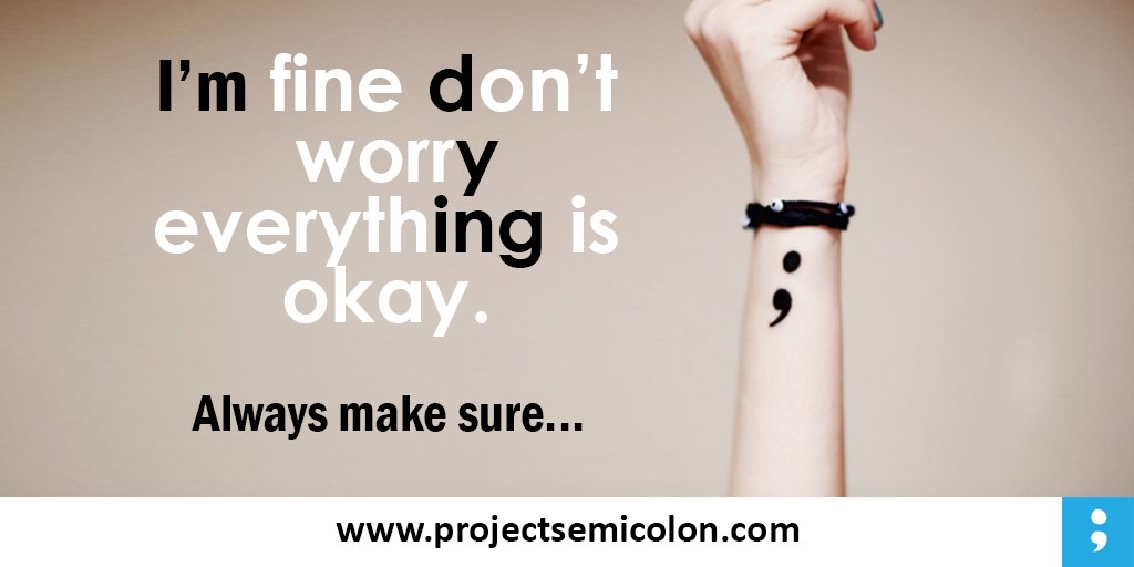 Project Semicolon® tweet media