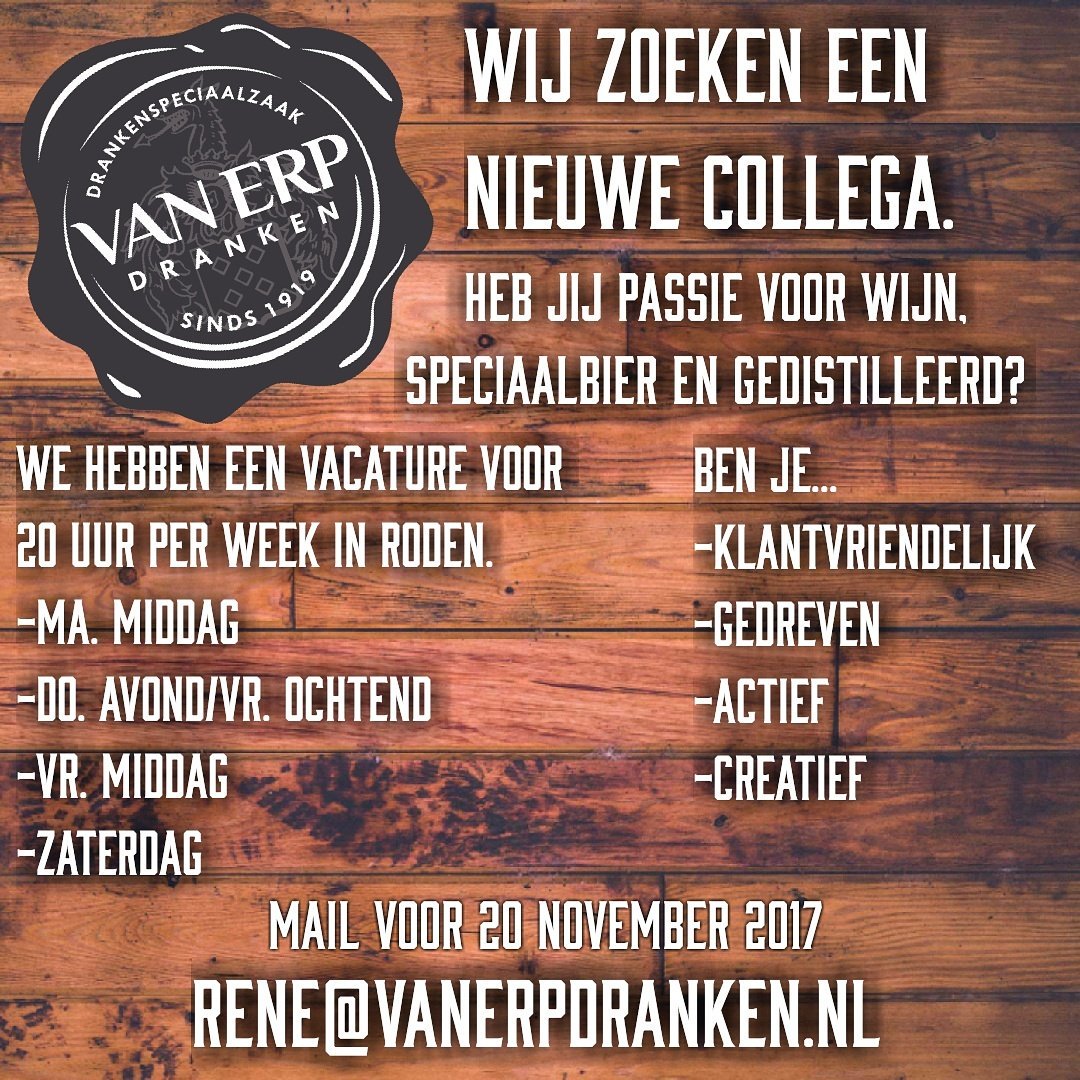 Van Erp Dranken (@vanerpdranken) on Twitter photo 