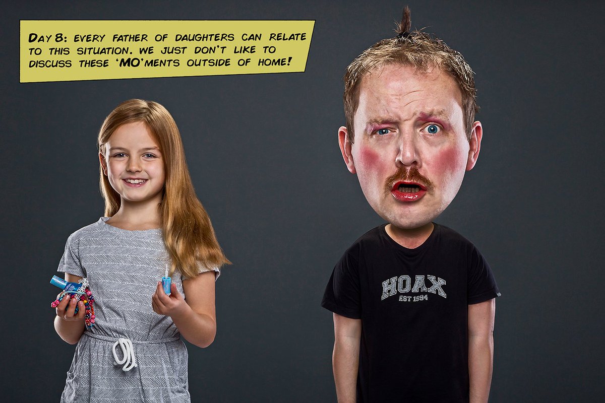 madeportraits's tweet photo. DAY 8 - A Father of Daughters!
#MovemberPortraits #Movember #Movember2017 #MoBros #WhyWeMo #Hoax1994 #SurfSkateCreate #FatherofDaughters https://t.co/R1OW8NhYX8