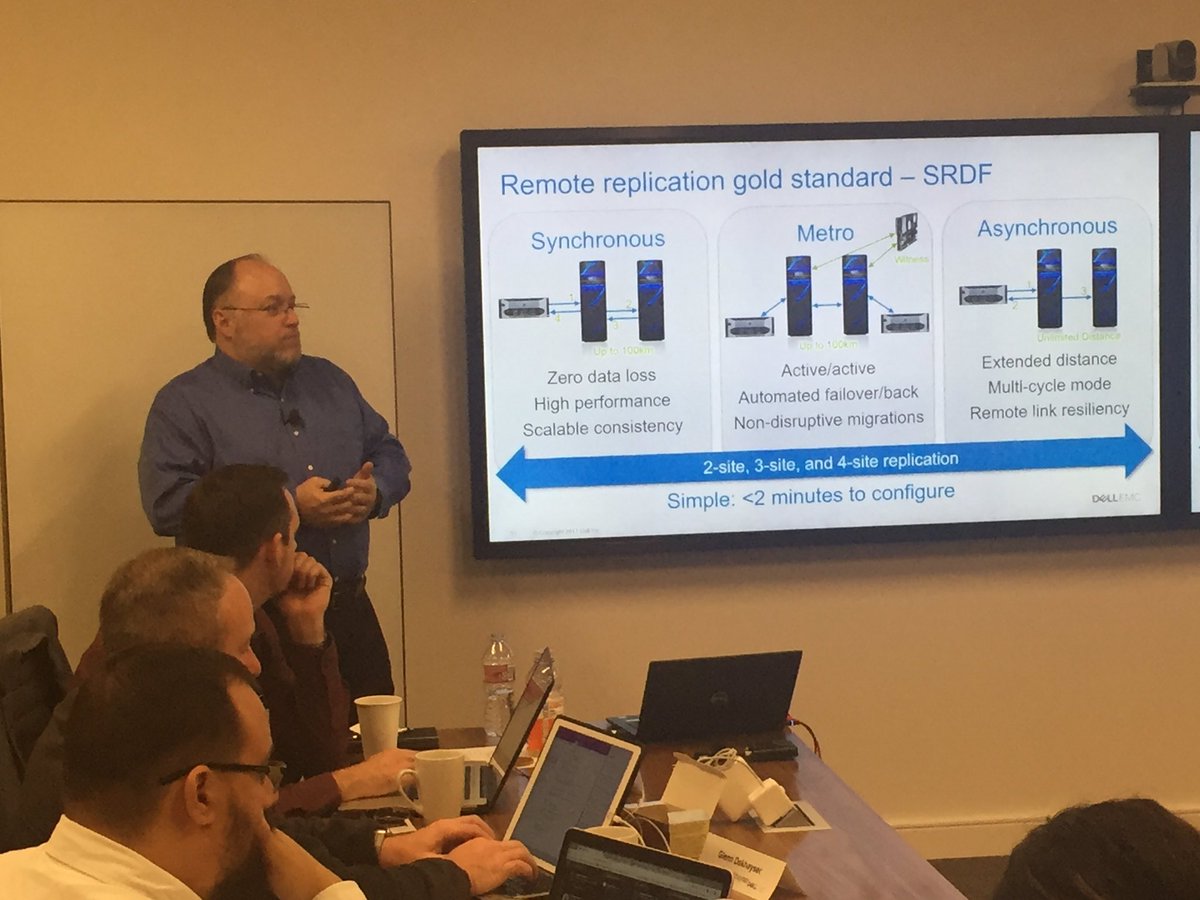 chhandomay's tweet photo. "SRDF - this is why people by #VMAX" -- so true, @ApplyITNow! #SDF14 https://t.co/Zjd9pKLIJz