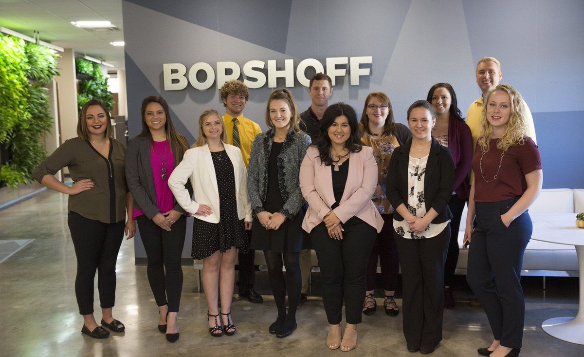 Borshoff's tweet photo. Today we welcomed 12 students from colleges around Indiana to our agency for @PRSAHoosier #HalfDayWithAPro. Awesome group! #shofflife #PRSA https://t.co/l6PN1UVisB