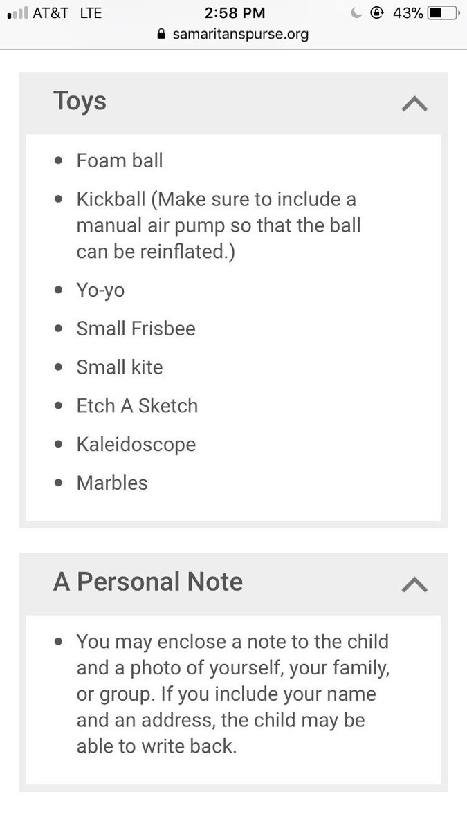 ButlerTFC's tweet image. At tomorrow’s meeting we will be collecting items for Operation Christmas Child. Below is a list of suggested items: