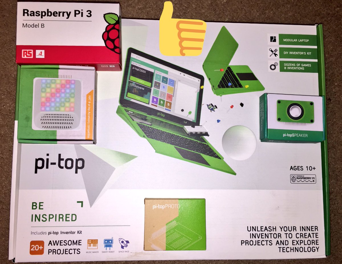 Woohoo, the #pitop arrived! #edtech #makered