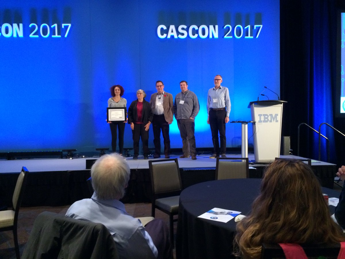 CASAtlantic's tweet photo. Congrats Maria et al. for People’s Choice award for posters at #CASCON2017 https://t.co/rfgRdF0Lye