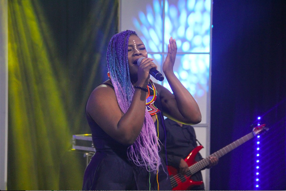 afrocafe_sa's tweet photo. Would you be a dreamer, would you be a fighter? What a moving song dedicated to her best friend. 
#AmandaOnAfro
#AfroCafe https://t.co/eXpABEZVP4