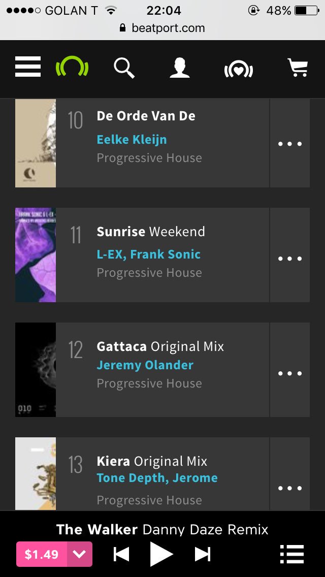 Let see if we can break the <a href="/beatport/">Beatport</a> top 10 by the weekend #progressive