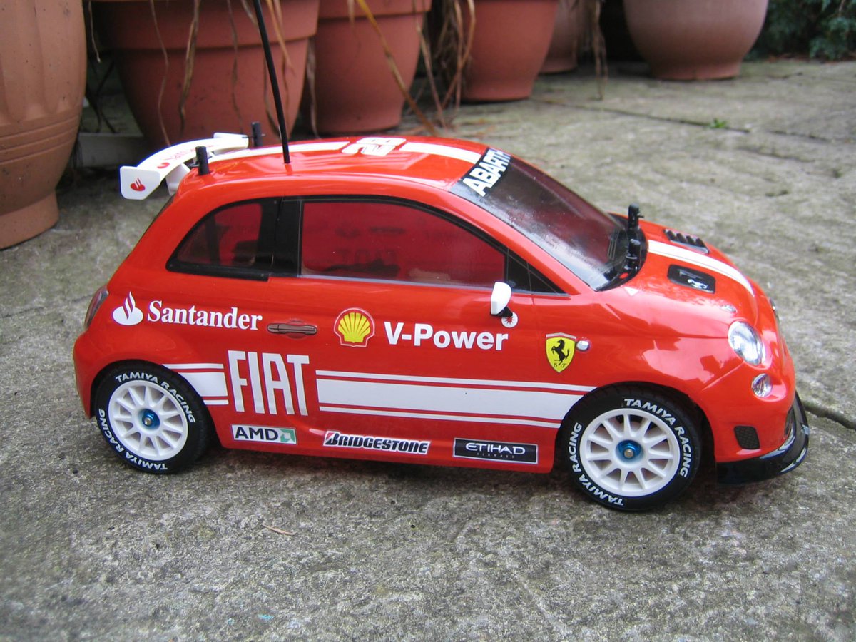 28hgraphics's tweet image. Ferrari inspired M05 Fiat 500 graphics #M05 #TamiyaM05