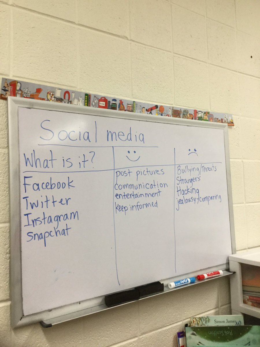 Discussing social media and digital citizenship with 4th grade #KomenskyLions