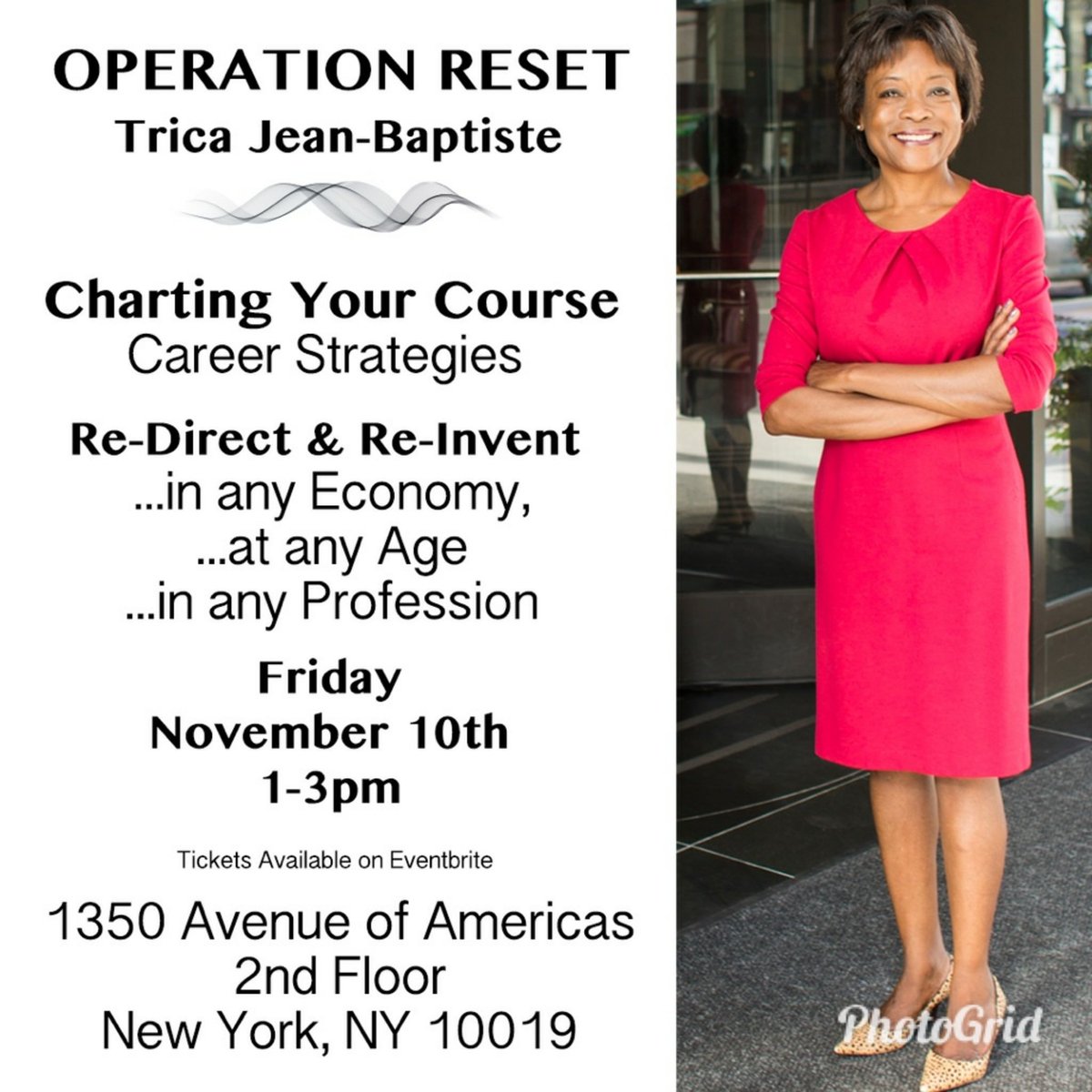 Giving awa 5 complientary tickets to the November 10, 2017 Career Reinvention sessio  in NYC contact us at Operationresetcareer@gmail.com 
#coaching #Marketing #Jobs #professionaldevelopment #Careers #seminars