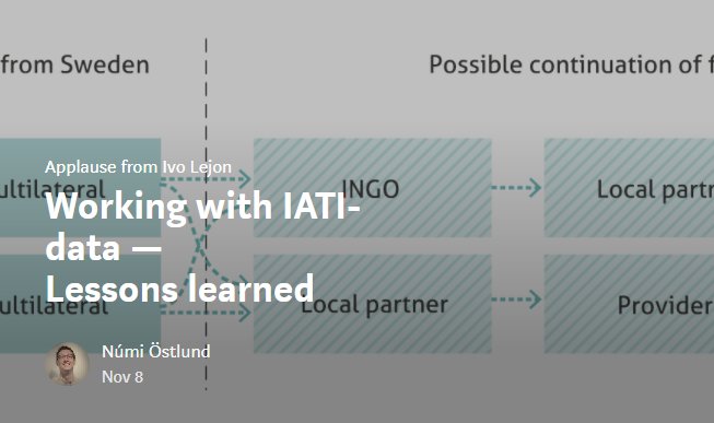 NumiOstlund's tweet photo. Gathered some thoughts about working with aid data in our recent @IATI_aid integration. https://t.co/Sz9k4DdYtN #ict4d #SDGs https://t.co/5EDsiDWUtu