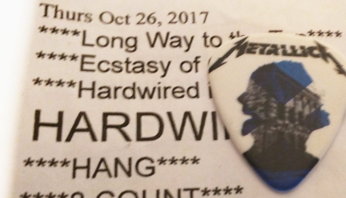 For Sale Metallica Setlist and Plectrum from Glasgow Oct 26 
ebay.to/2ztxZdB <a href="/BookOfMetallicA/">MᴇᴛᴀʟʟɪᴄA</a> <a href="/fansofmetallica/">Fans Of Metallica</a> <a href="/metallicanews/">Metallica News</a> <a href="/ult_metallica/">Ultimate Metallica</a> RT