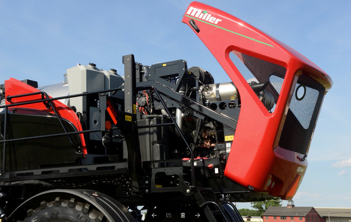 Engine and  service checkpoints are easy to access from the walkway of the Nitro 7310. Check it out at your local Miller dealer!