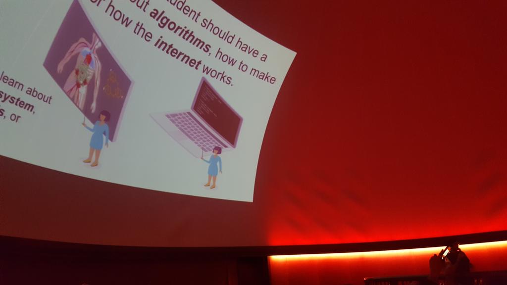 vlachakisalex's tweet photo. . @codeorg Don Miller presenting to @DuvalSchools Administrators and Counselors @MOSH planetarium #CSforJAX #CSforAll @DuvalSchoolsCTE https://t.co/lv57QVJlPl