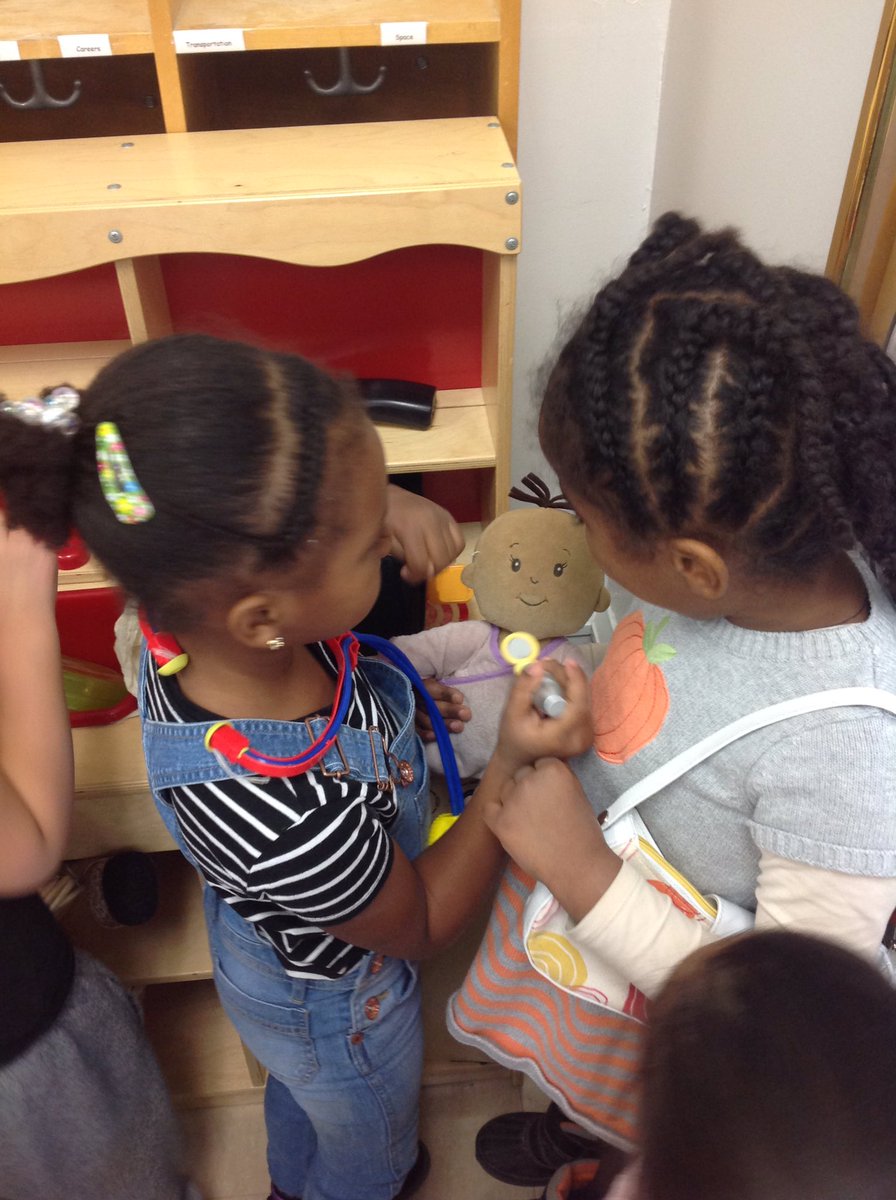 hollydumond's tweet photo. Our dramatic play area is transforming into a Doctors office. We are having so much fun learning through play in #FDKwsd! https://t.co/xc5b4rMhIH