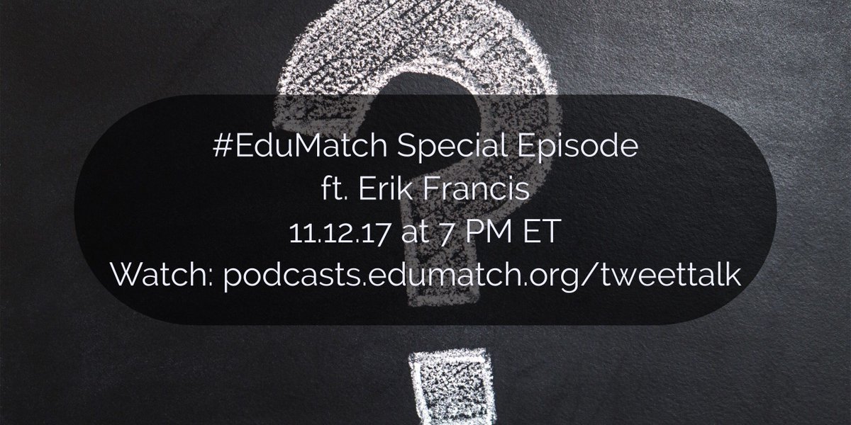 sarahdateechur's tweet image. Please join us Sunday at 7 PM ET as we chat with @maverikcrq about asking the right questions! #edumatch #ascdel buff.ly/2zsmh2W