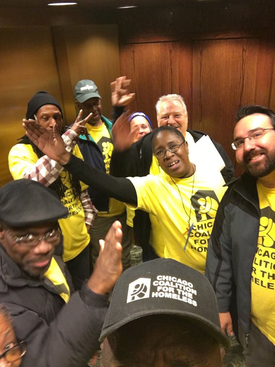 ChiHomeless's tweet photo. Kudos to leaders who drove to Springfield today to thank legislators for their summer budget &amp; minimum wage votes. #homeless https://t.co/lR9fTtaos4