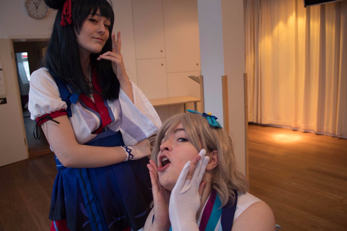 AozoraLL's tweet photo. Mari, Yohane, Chika and You have been left unattended https://t.co/goKpA5Nntc