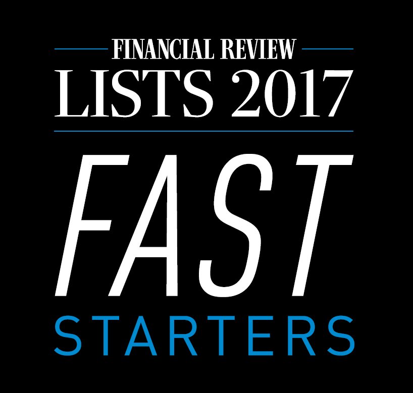 Great to be a part of <a href="/FinancialReview/">Financial Review</a>'s 2017 Fast Starters list. Thanks to all clients, investors, and Koda team members that helped us get here.  afr.com/leadership/afr…