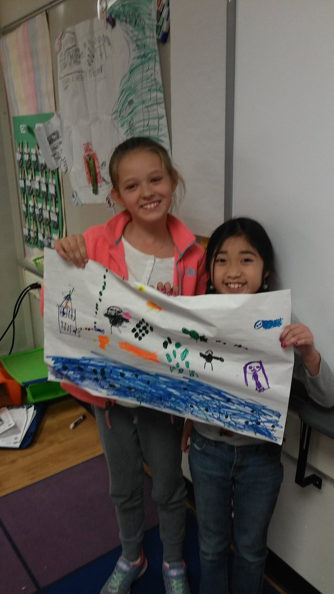 MrsBranby's tweet photo. These 4th grade engineers used recycled materials to build models of their water pollution solution! #stem #sunsetRPS https://t.co/GIygVNFvvh