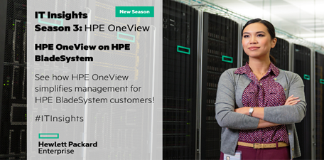 HPE_GreenLake's tweet photo. [Video] Watch how #HPEOneView simplifies management for #HPE #BladeSystem customers in new #ITInsights episode! https://t.co/Fmrmxaks2F https://t.co/7t23BOessJ