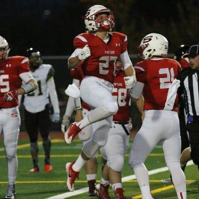 stich_a's tweet photo. Proud to say I’ve made 1st team all league running back 3 years in a row. But it’s all because of my big guys up front! https://t.co/rCuKa8AsUj