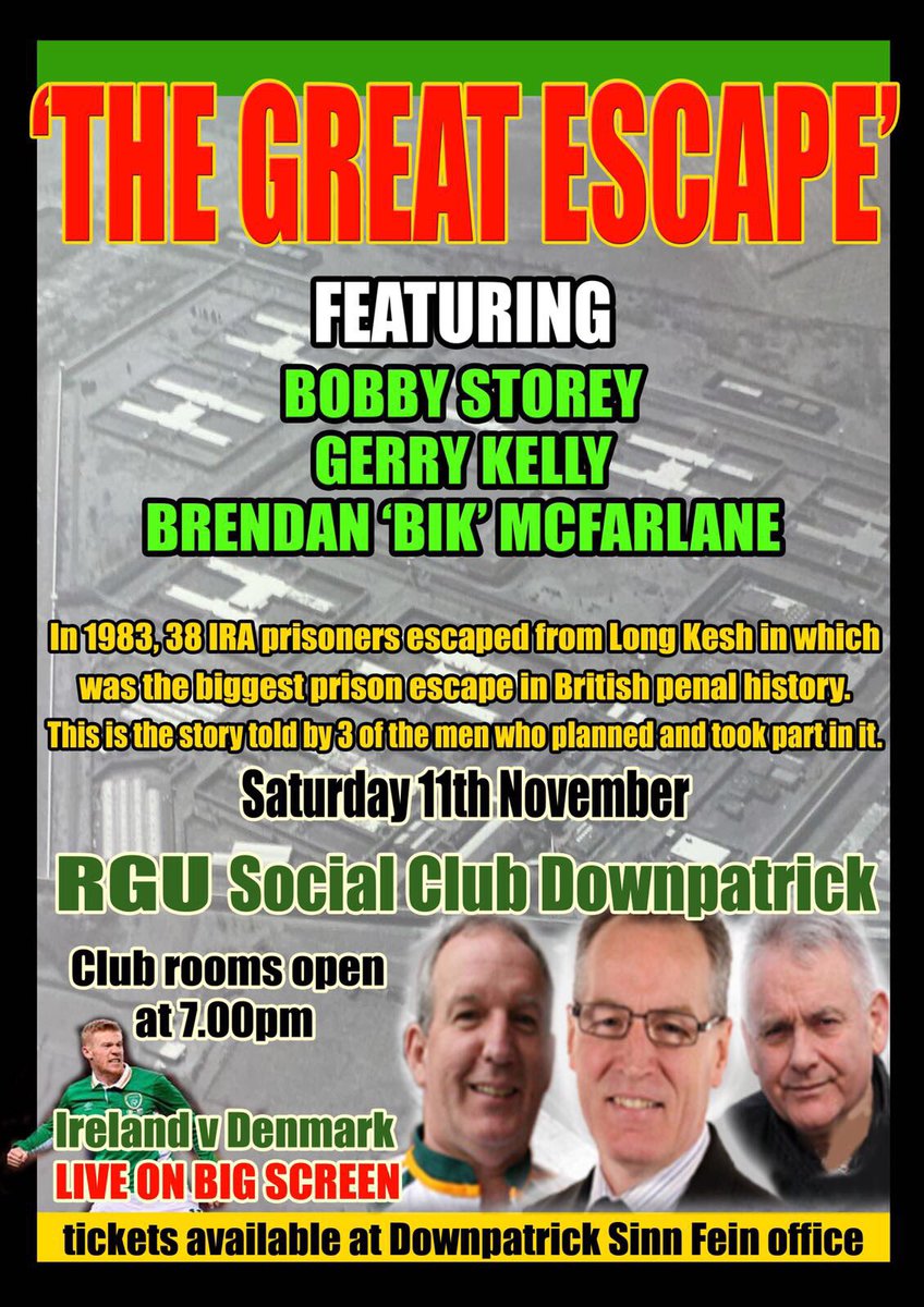 DownpatrickSF's tweet photo. Limited tickets left from office & Dpk reps ROI match ⚽on big screen doors open 7pm#rgu #dpksf #goodnitescraic #andunabu @SouthDownSF @emmarogan12 @ChrisHazzardSF @LiamJoh76587133 https://t.co/zxMae5aTJ3