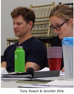 janetrutter's tweet photo. Jennifer Ehle and Tony Roach at Salute to the Brave table read. (performance takes place Nov 13th https://t.co/BTjeilryze) https://t.co/MC8yW9Whkn