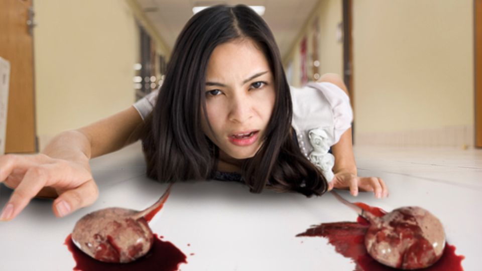 ClickHole's tweet photo. Inspiring: When This Woman Was Feeling Too Lazy To Vote, Her Ovaries Burst Out Of Her Body And Dragged Her To The Polling Place https://t.co/8ncUGOrBnd #ClickClassic https://t.co/oEOC4nvMx9