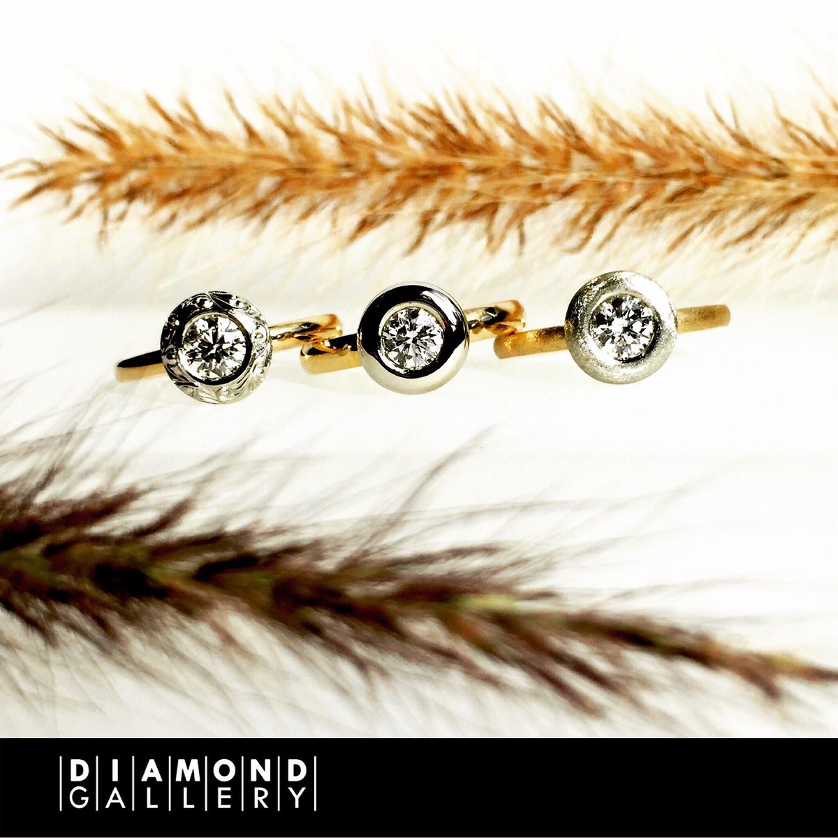 DiamondGallery2's tweet photo. Our speciality isn’t only custom design, but also custom finishes. Here’s a great example of how the same ring design can be crafted with different handmade finishes: high polish, wheeled texture or hand carved detail.
#CanadianCrafted #handmade #CustomDesign #ShopLocal https://t.co/QgJ8gJejjC