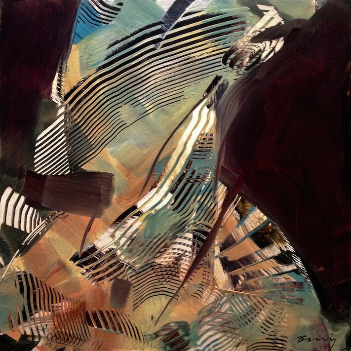 “Cleft W” by Rick Berry (<a href="/RickBerryStudio/">Rick Berry</a>), oil on paper, 12 x 12”, will be joining the work of 25 other artists in an exhibition of small works this December - stay tuned for more!