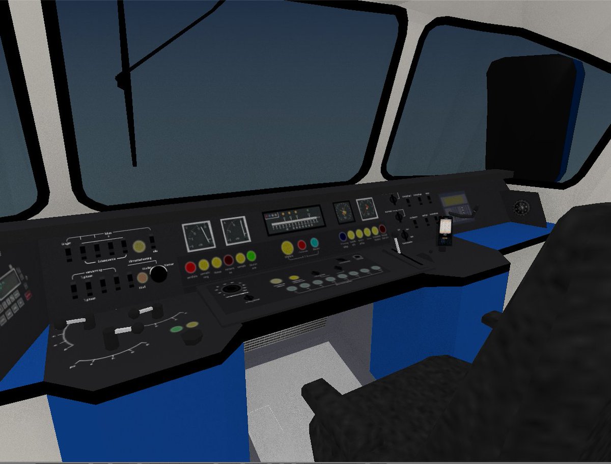 BuilderAtWork_'s tweet photo. I'm so extremely proud of this so far! All next trainware trains will include 3D interior and driver cabs! (while using way less triangles compared to CSG) Can't wait to export this to Roblox and code it into Trainware. 3D modelling can be so much fun ❤ https://t.co/uUI0g17oUn