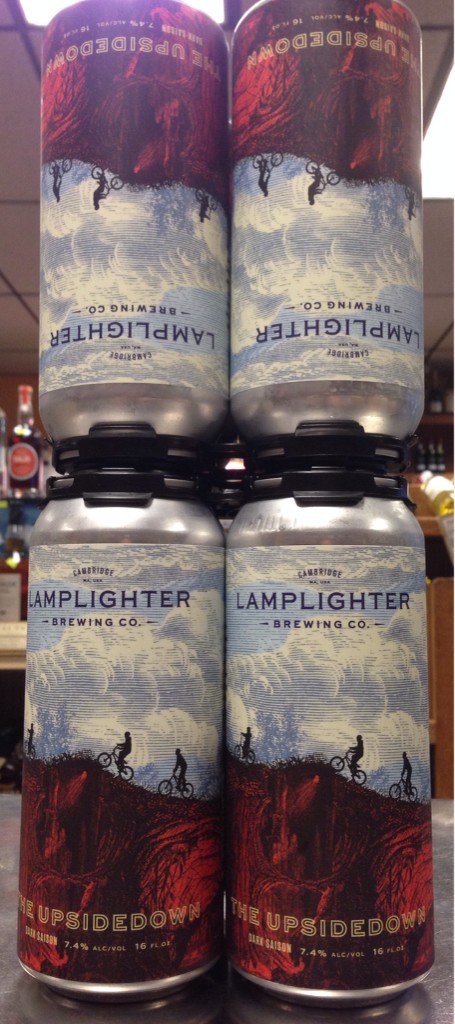 Just arrived!  <a href="/LamplighterBrew/">Lamplighter Brewing Co.</a> The Upsidedown Dark Saison. Delicious -- remember, Friends Don't Lie.