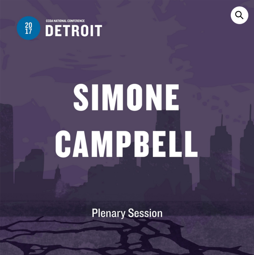 iamccda's tweet photo. "Our nation needs joy. Joy is the communal value that can bring us together. But it is born is resilience."

"We have to say no to the idea that money is the measure of winning."

Sister Simone Campbell's #CCDADetroit plenary now available at CCDA Store
 https://t.co/uwqOvgIJmt https://t.co/vJXgppxmnQ