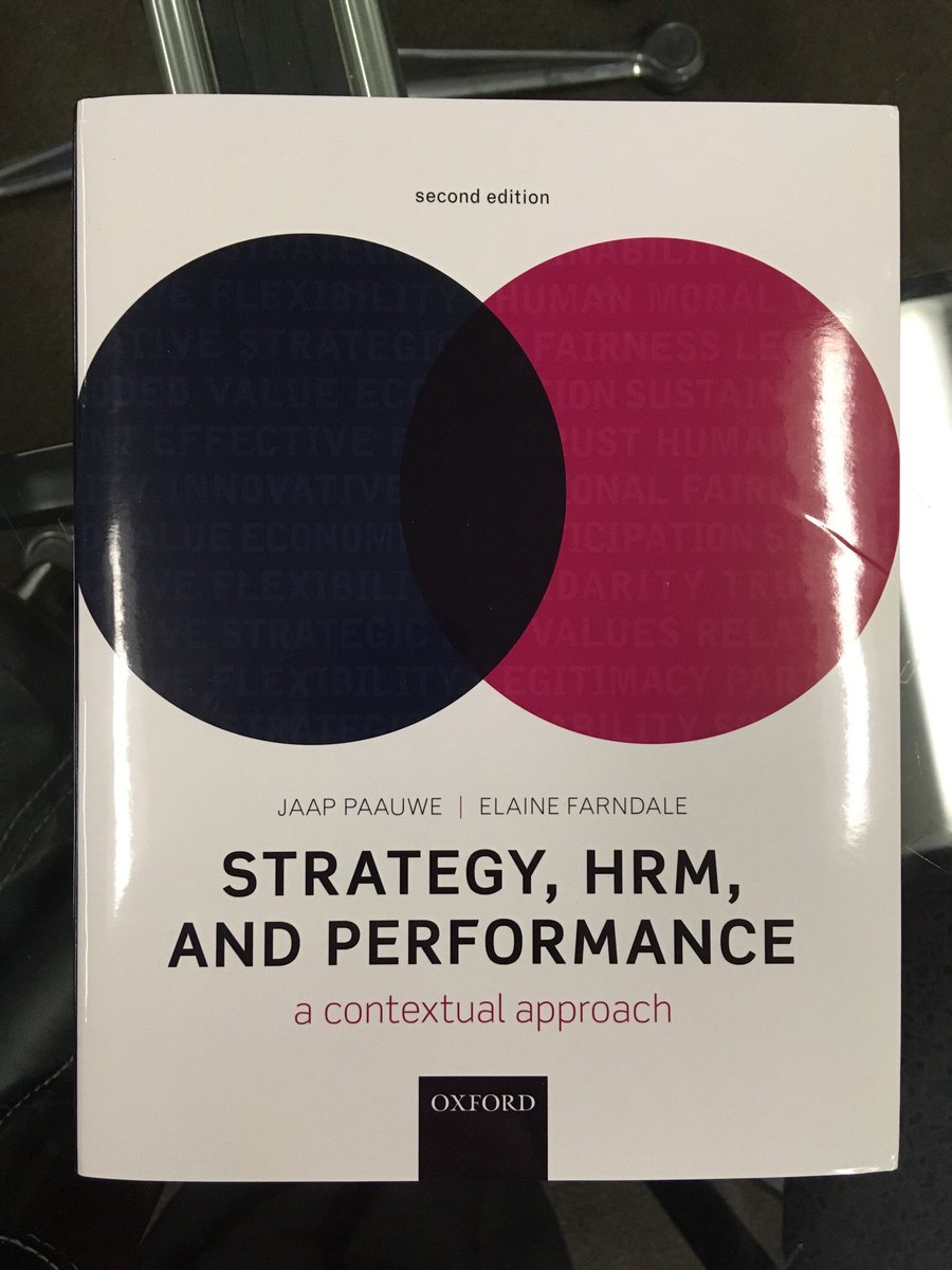 efarndale's tweet photo. Excited to see our new book published by OUP! #HRM #performance #strategy #context https://t.co/IPefERHX3N