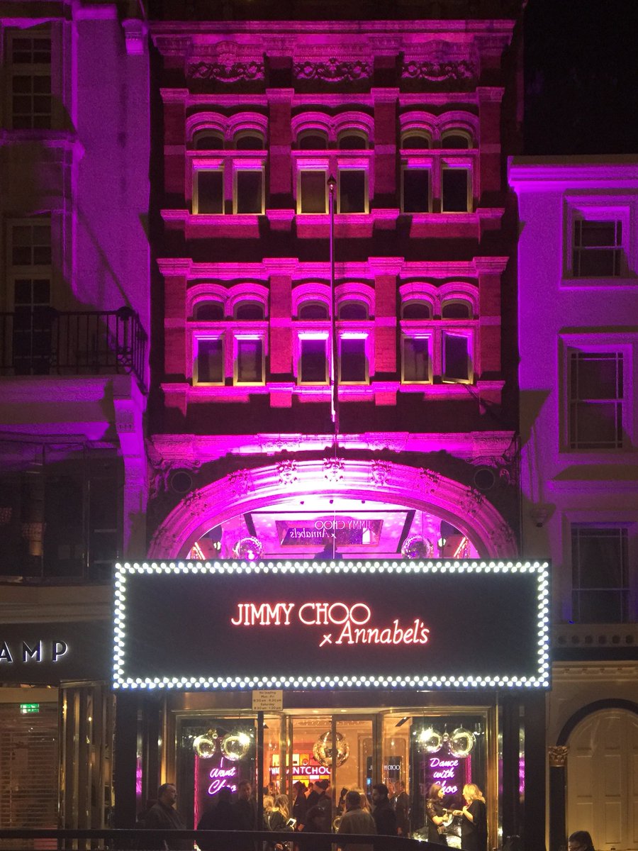 Celebrating the launch of <a href="/jimmychoo/">Jimmy Choo</a> x <a href="/AnnabelsMayfair/">Annabel's</a> tonight. Disco ready with my dancing shoes