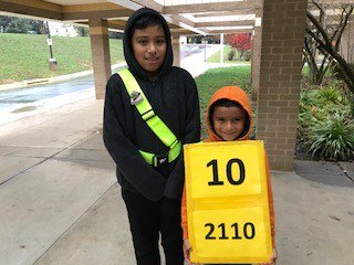 Students earn Junior patrol with paws and work with their brothers on the same post.  Such great families here are Clearspring